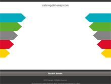 Tablet Screenshot of catalogofmoney.com
